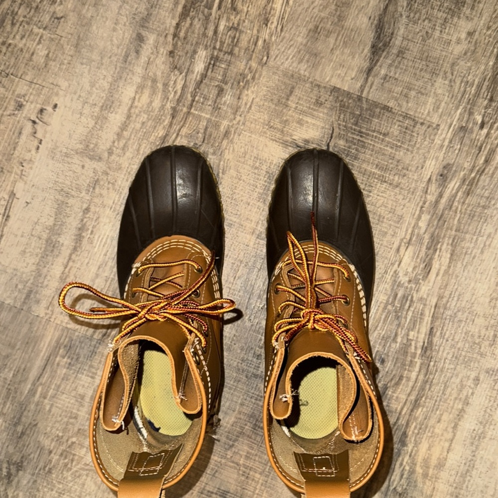 Women's Bean Boots 8" - Orange and Brown - Picture 5 of 5